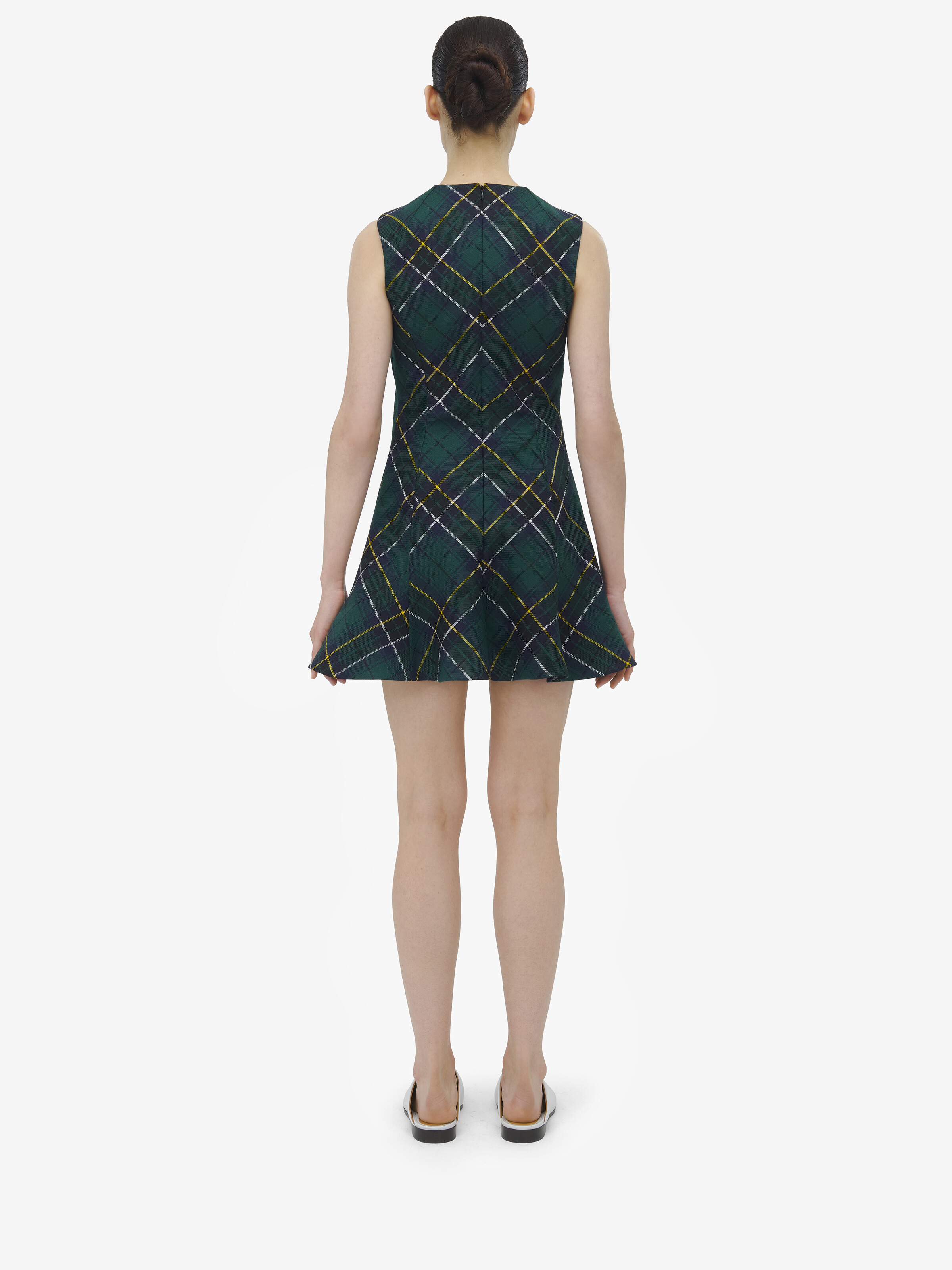 Wool Tartan Mini Dress