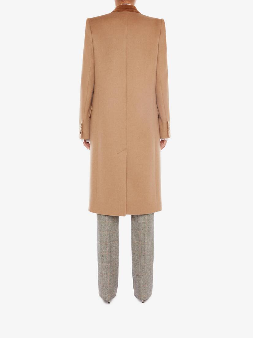 Single Breasted Camel Coat