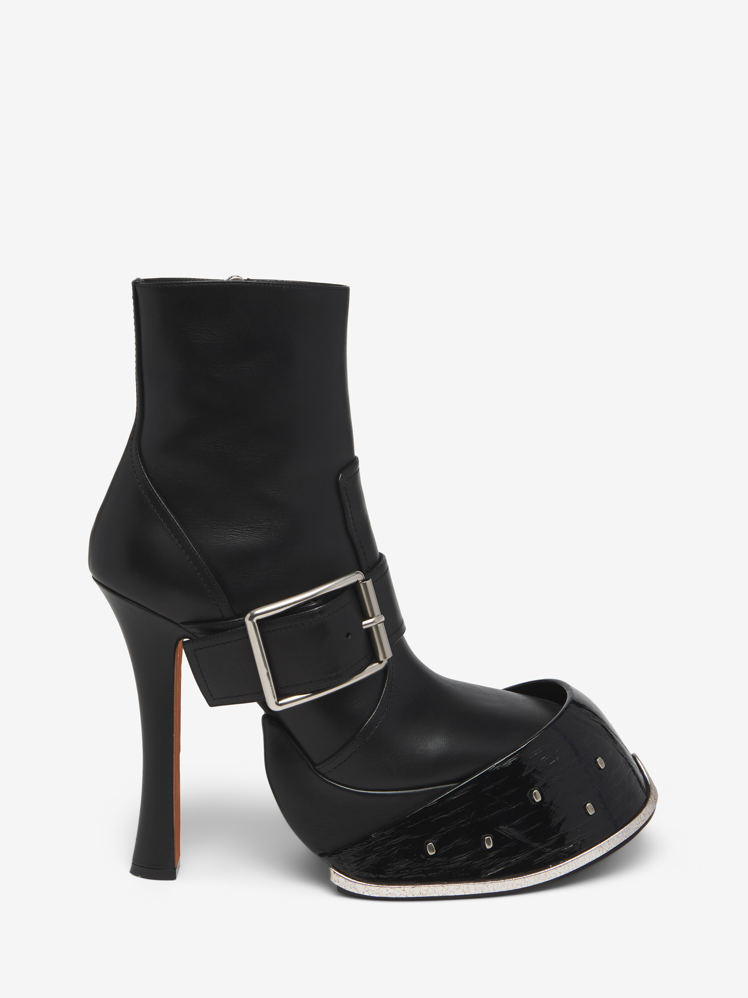 Women's Hoof Boot in Black in Calf Leather | Alexander McQueen - image 1