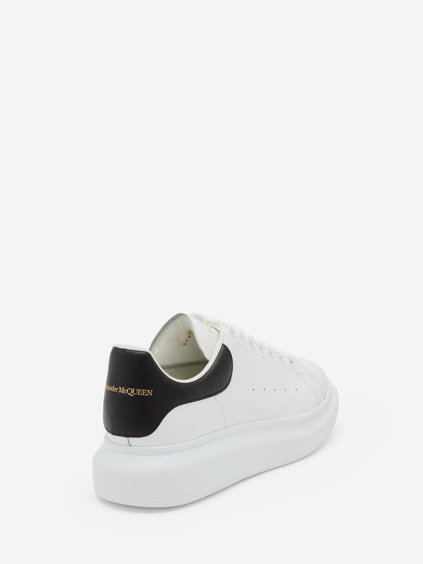 Oversized Sneaker White Black for Men Alexander McQueen