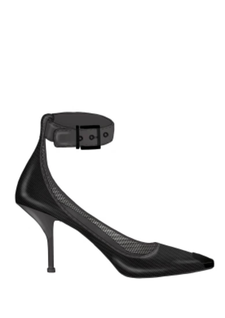 Punk Ankle Strap Pump