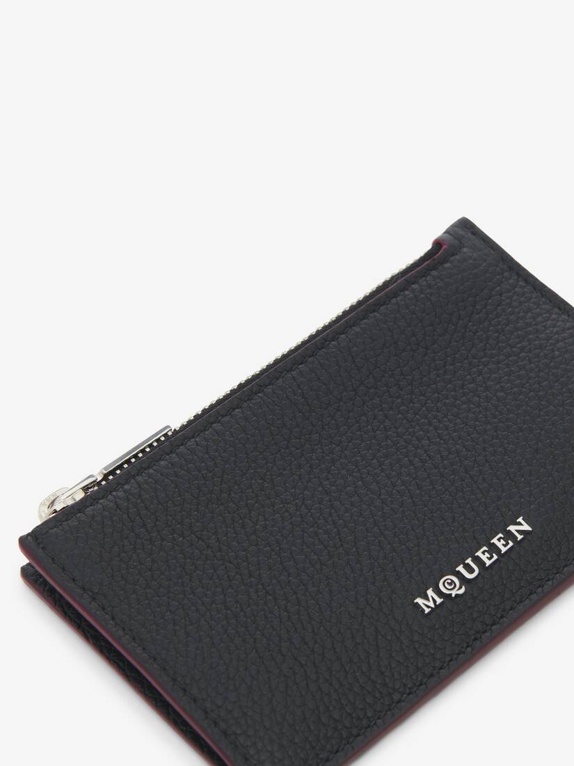 McQueen Sling Kartenetui mit Reißverschluss