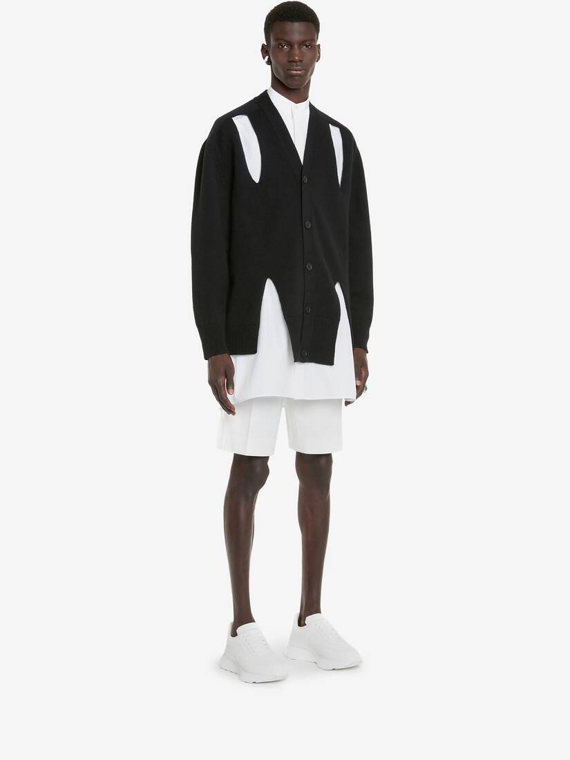 Cardigan Oversize Con Intagli