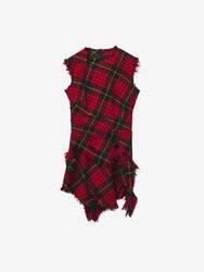 Distressed MacQueen Tartan Mini Dress