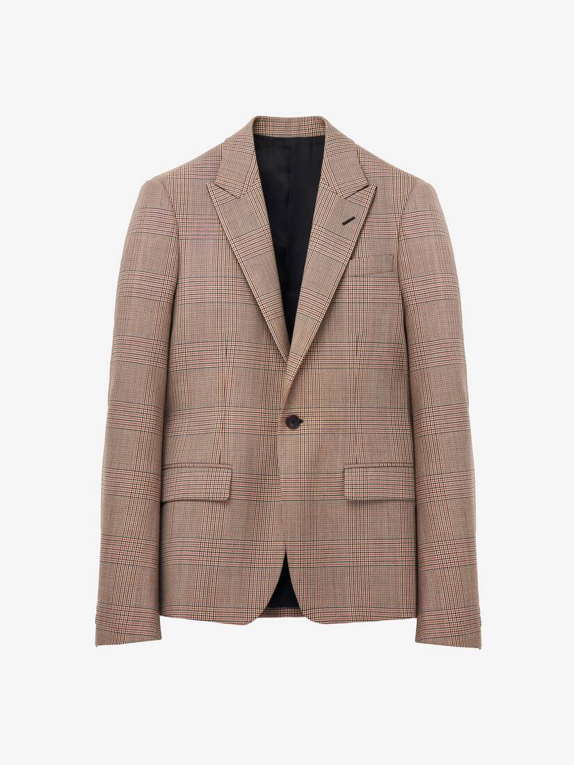 London Check Single-breasted Jacket