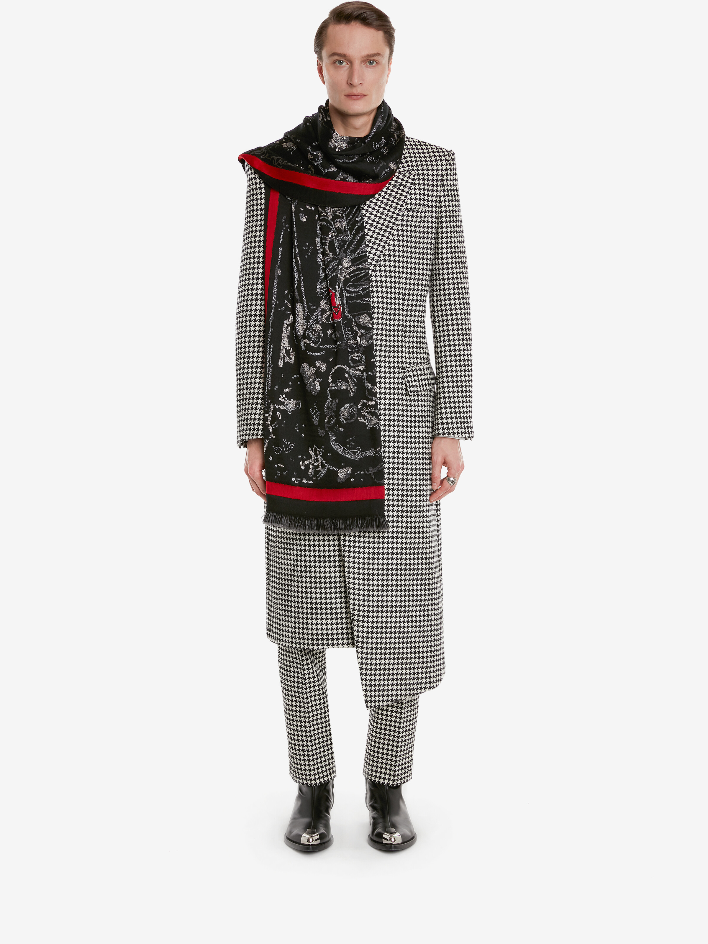 Skeleton Tree Graffiti scarf