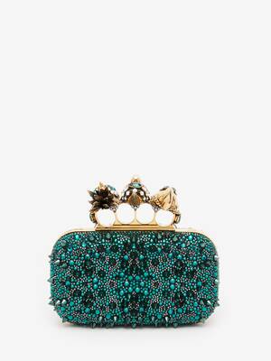 Bosch Knuckle Clutch in Emerald | Alexander McQueen US