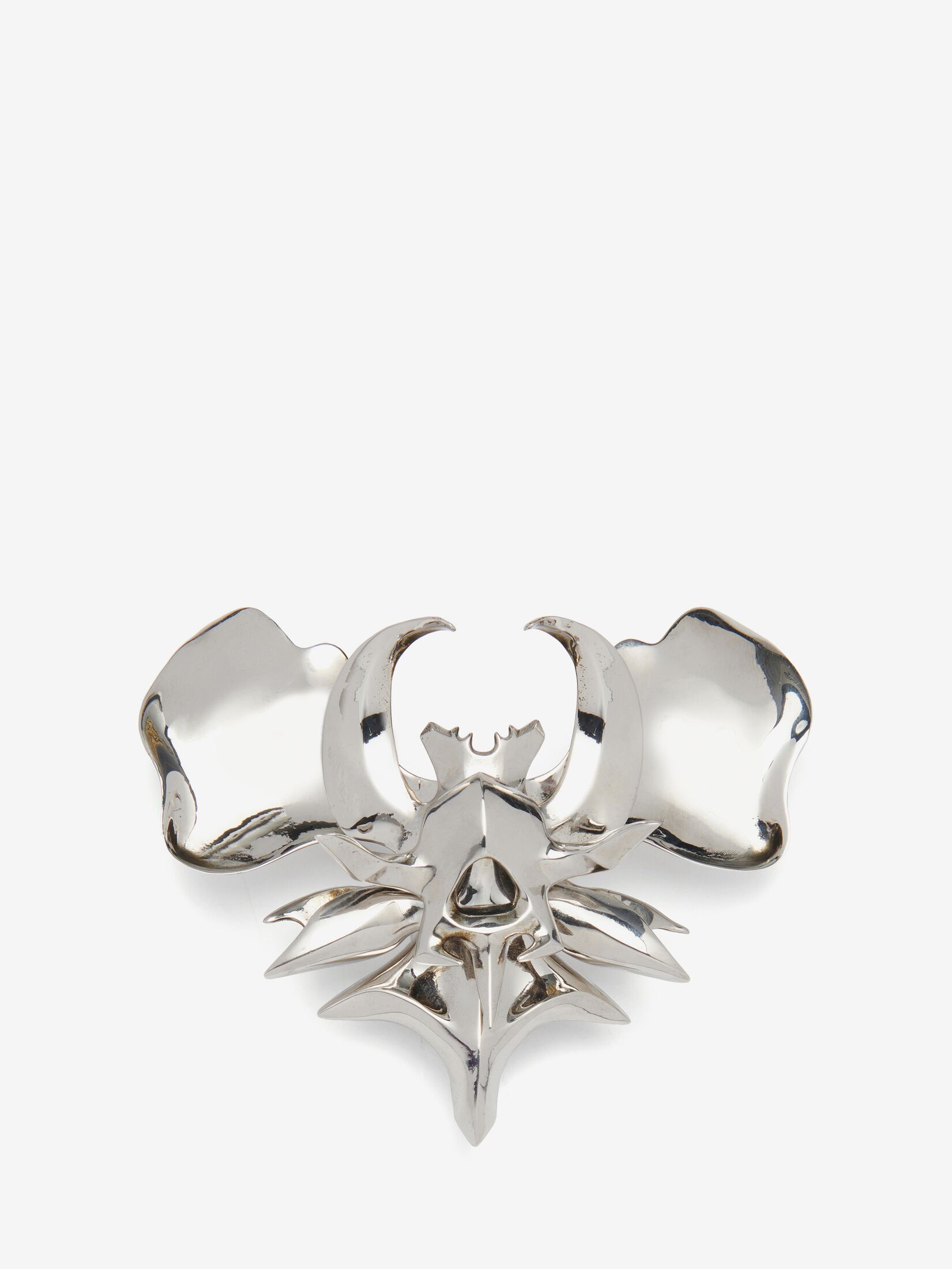 Alexander McQueen Buttefly Skull Ring Silver