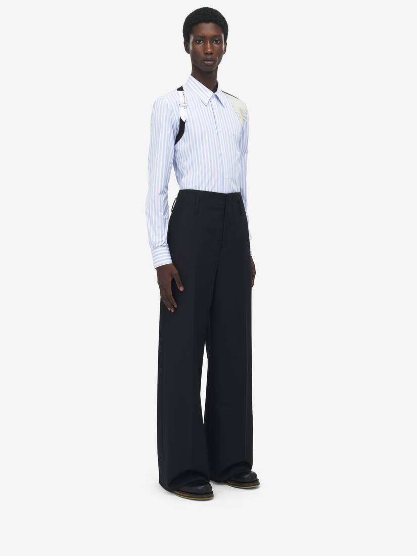 Wide Leg Tailored Trousers