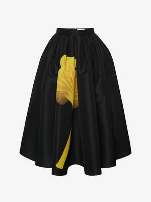 Alexander McQueen Pleated Midi Skirt M in Orange,Black Womens Skirts Alexander McQueen Skirts - Save 33% Blue 