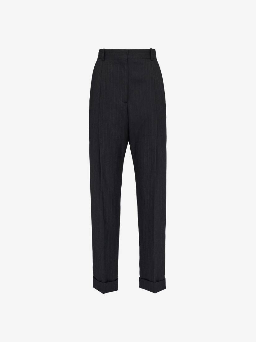 ALEXANDER MCQUEEN Slim-Fit Wool Barathea Suit Trousers for Men | Slim fit  trousers, Slim fit, Trouser suits