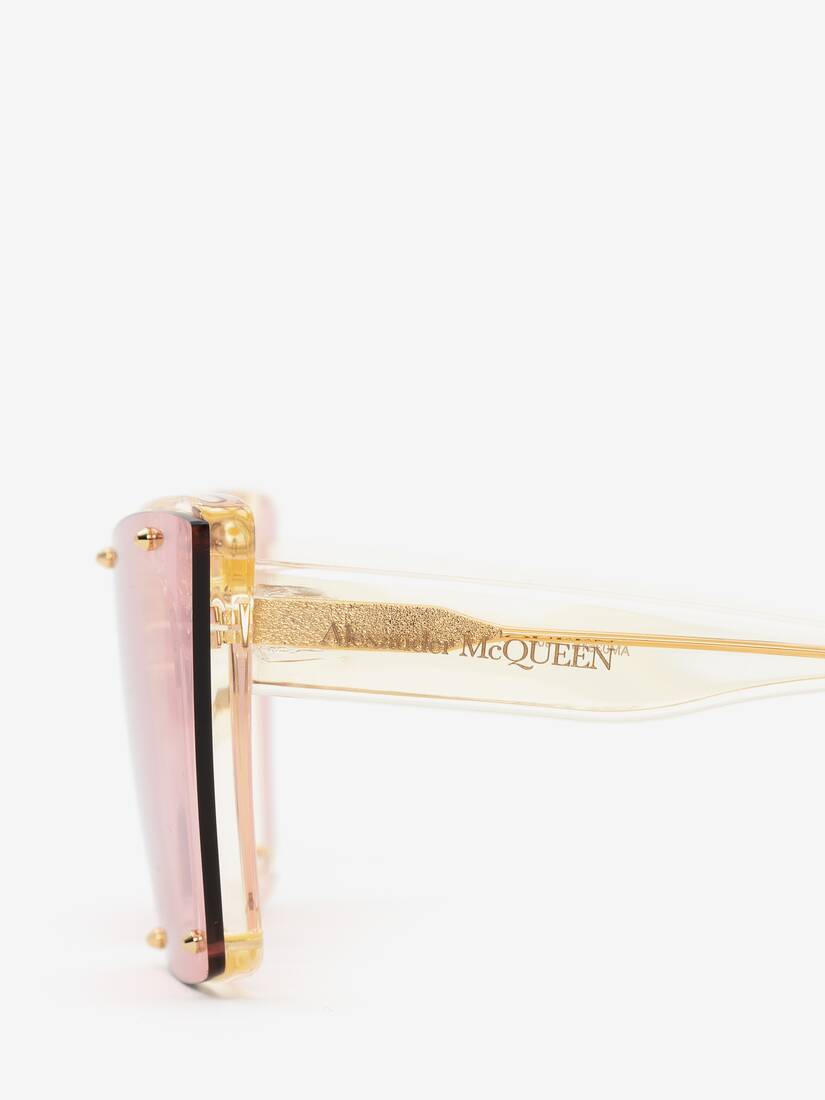 Studs Structure Cat-Eye-Sonnenbrille