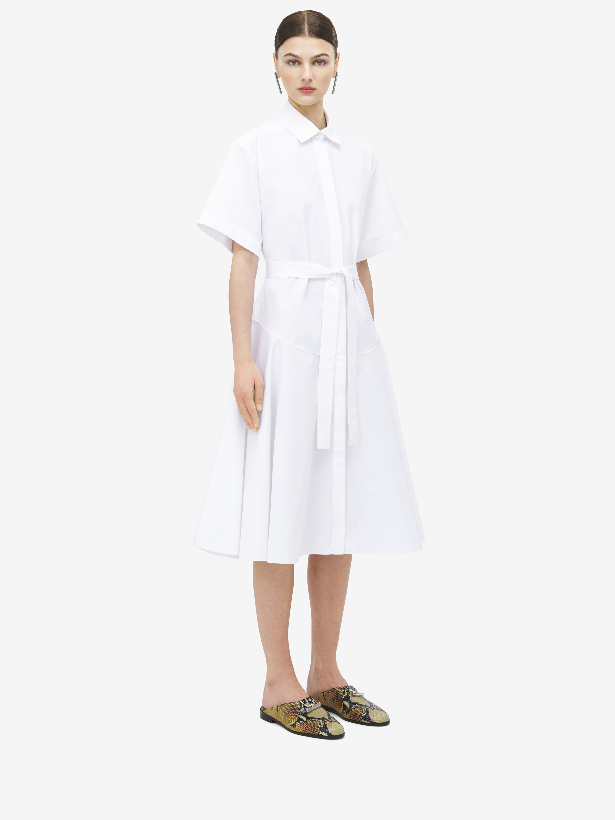 Cotton Poplin Shirt Dress