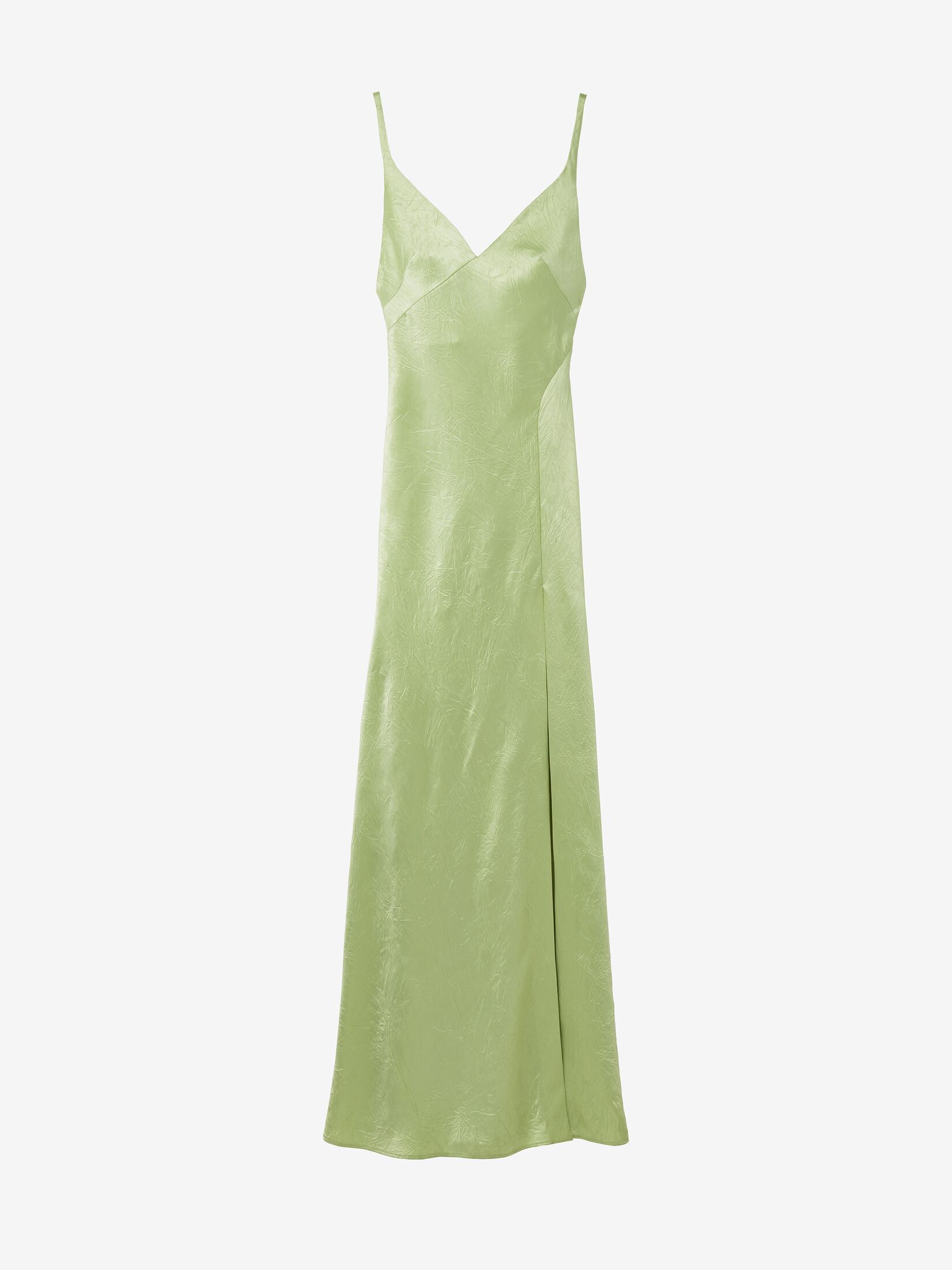 Slip Dress in Pale Green | Alexander McQueen US