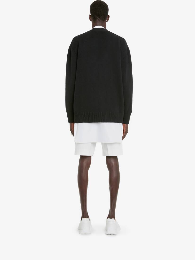Cardigan Oversize Con Intagli