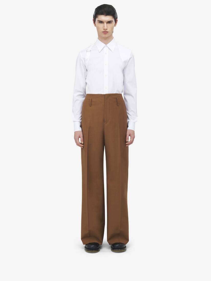 Wide Leg Tailored Trousers