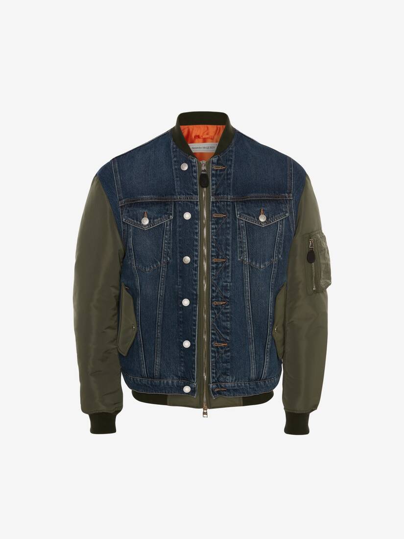 bomber denim jacket