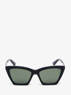 サングラス Alexander Mcqueen Black acetate Spike Studs sunglasses 803372j07701055_3.jpg?ts=