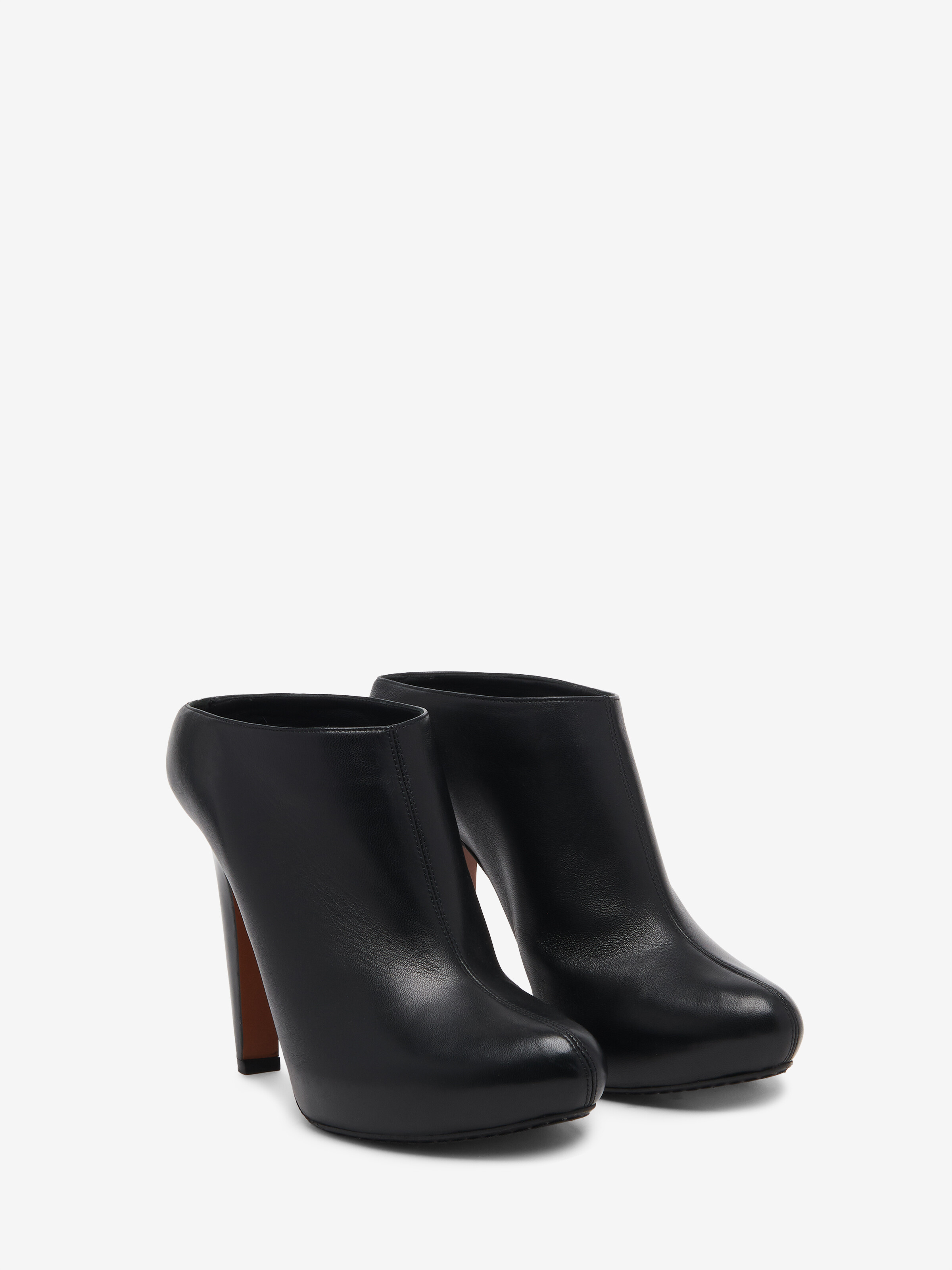 Women's The Edge Platform Mule in Black in Lamb Leather | Alexander McQueen - image 3