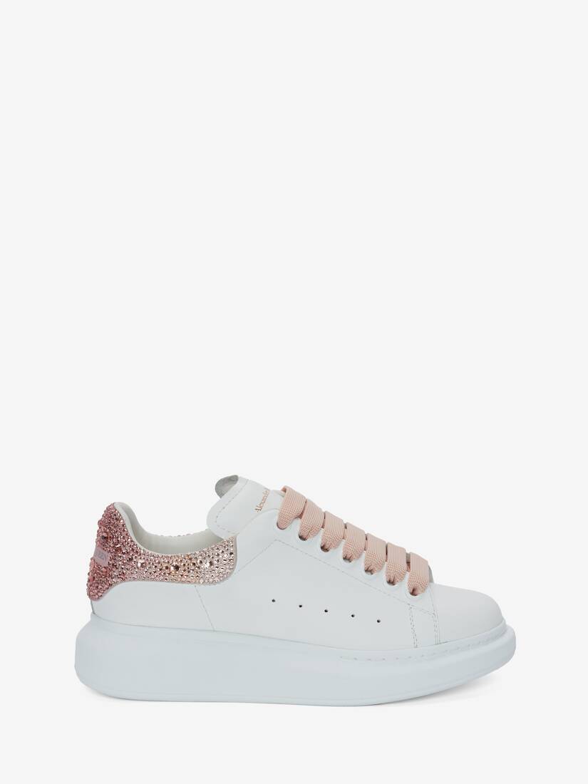 Alexander McQueen Oversized Glitter Lace-Up Sneakers