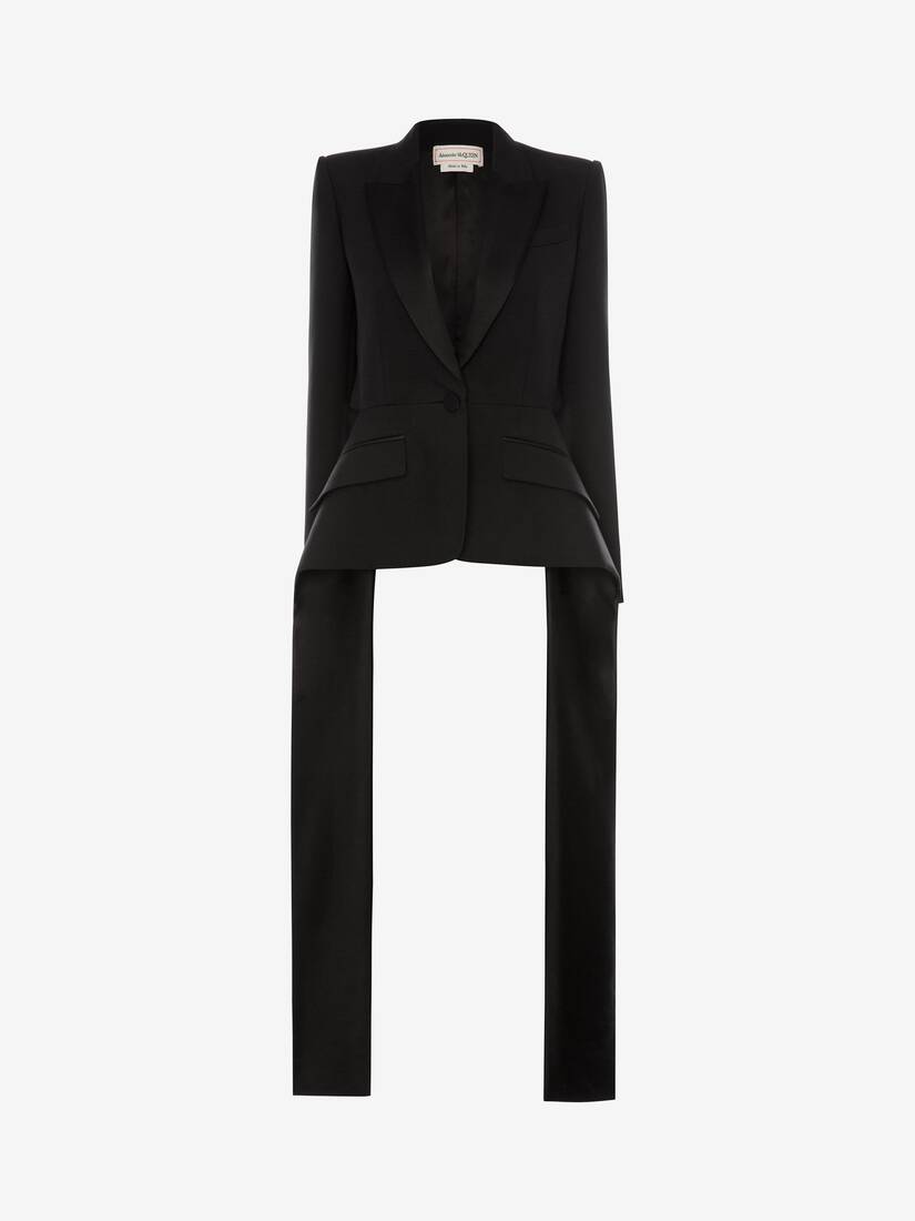 Slashed Light Wool Silk Jacket