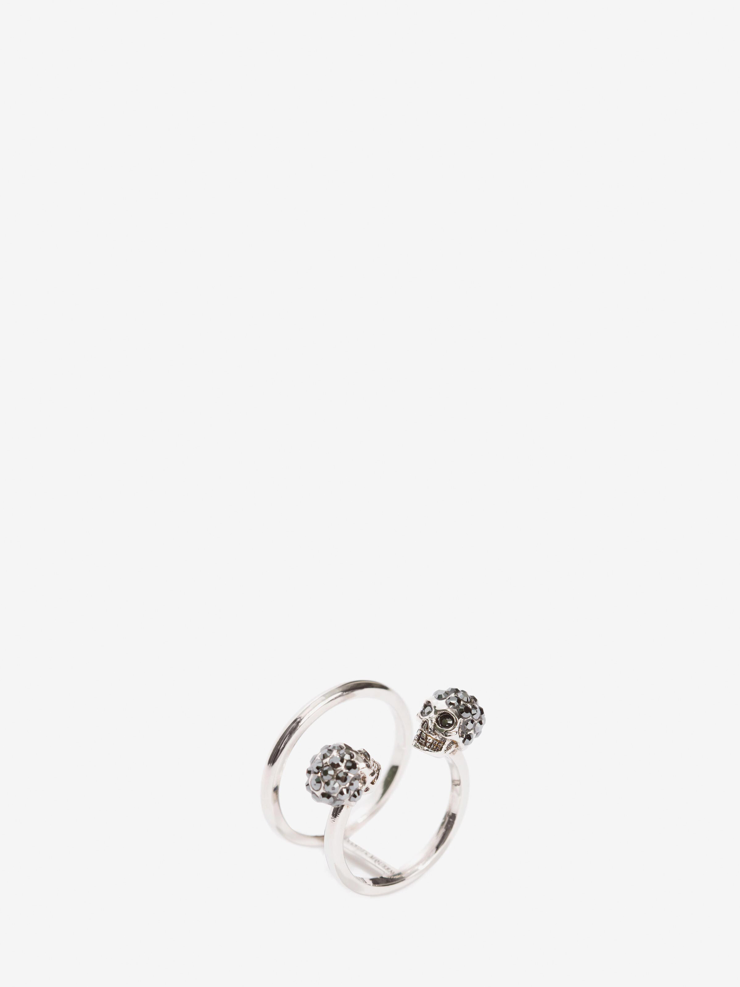 Twin skull double ring