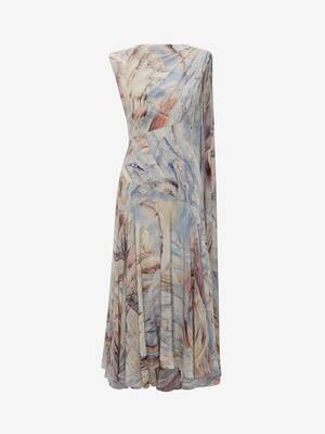 William Blake Dante Print Midi Dress