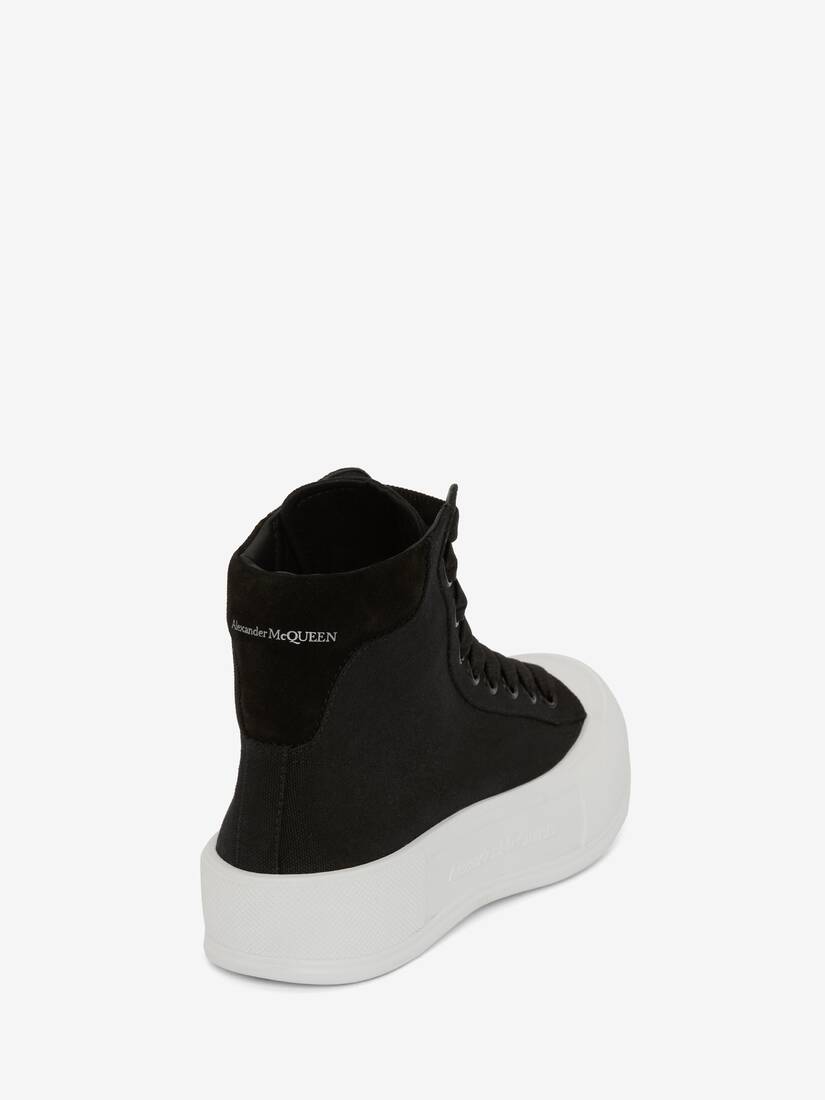 Alexander McQueen Deck Sneakers in Black Womens Shoes Trainers High-top trainers 