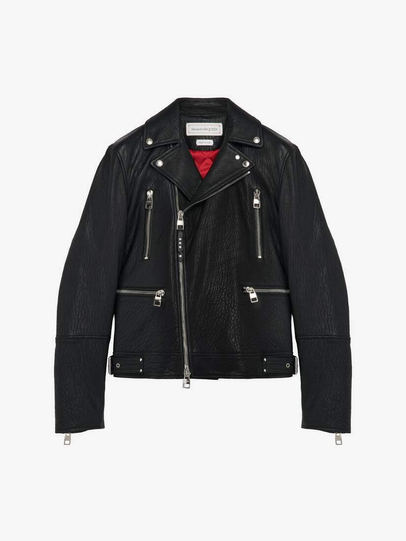 McQueen Classic Leather Biker Jacket