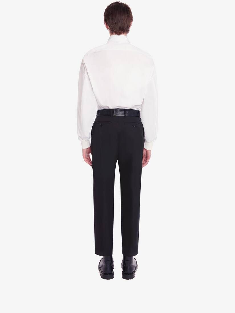 Dropped Shoulder Poplin Military Shirt 