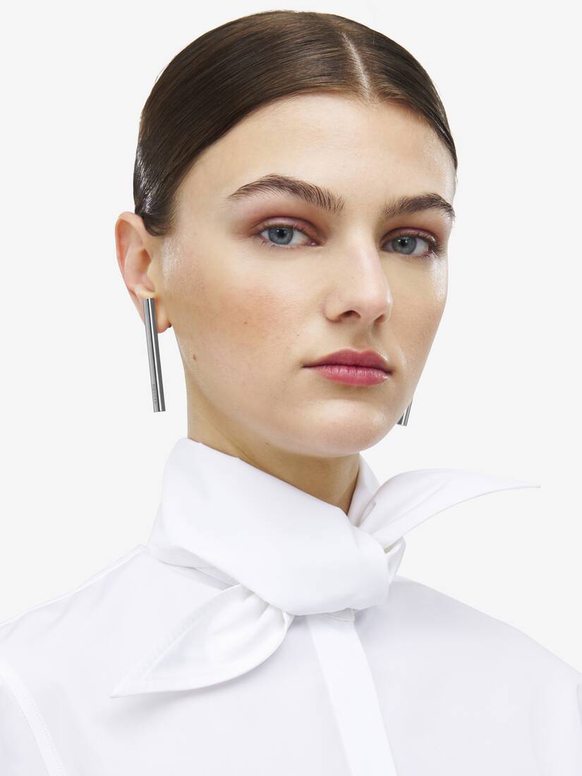 Scarf Collar Shirt