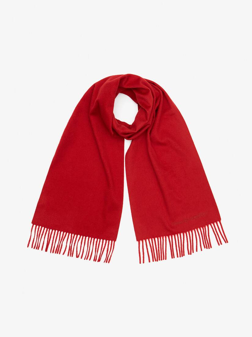 mens red cashmere scarf