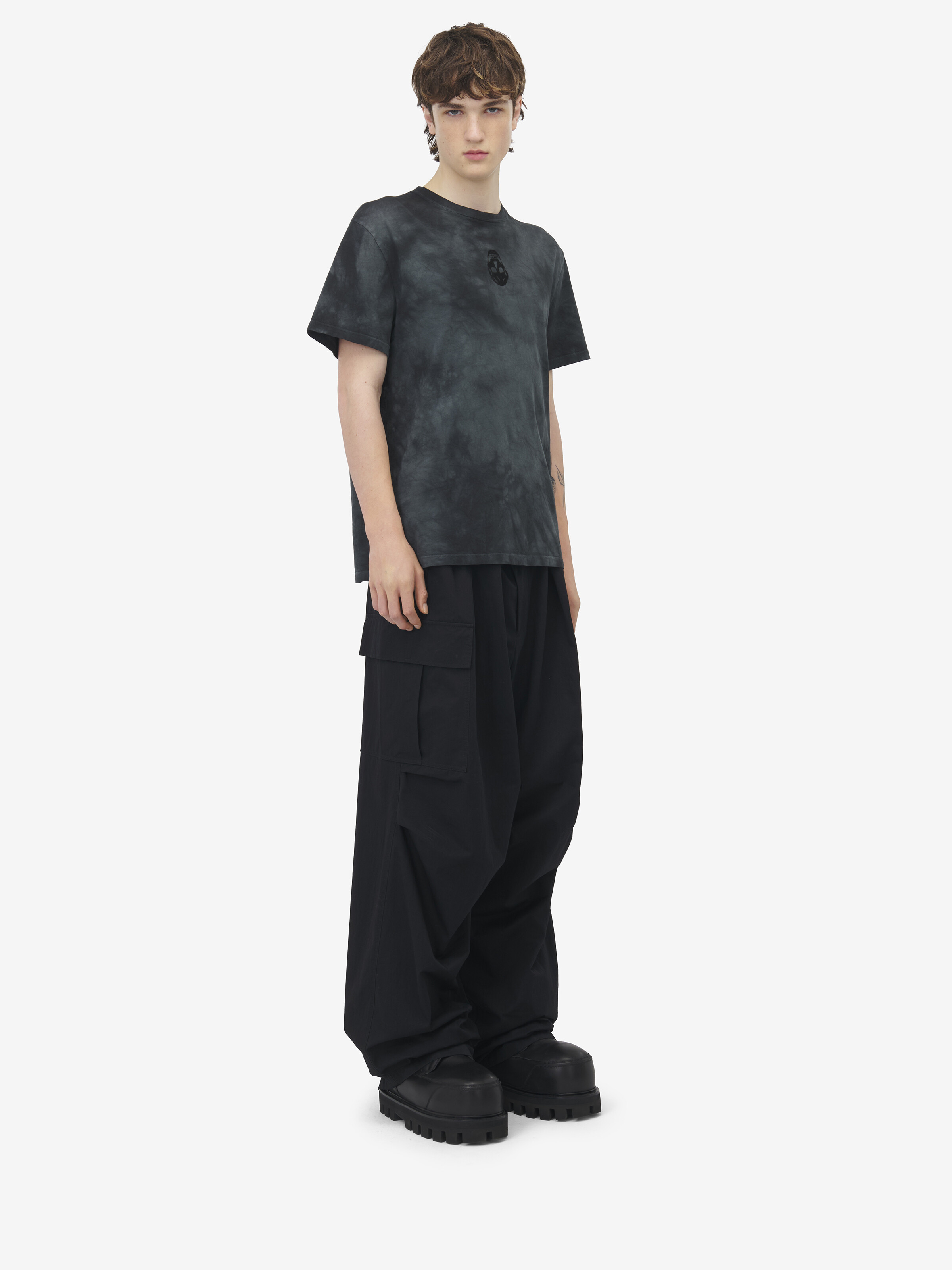 T-shirt partiellement teint