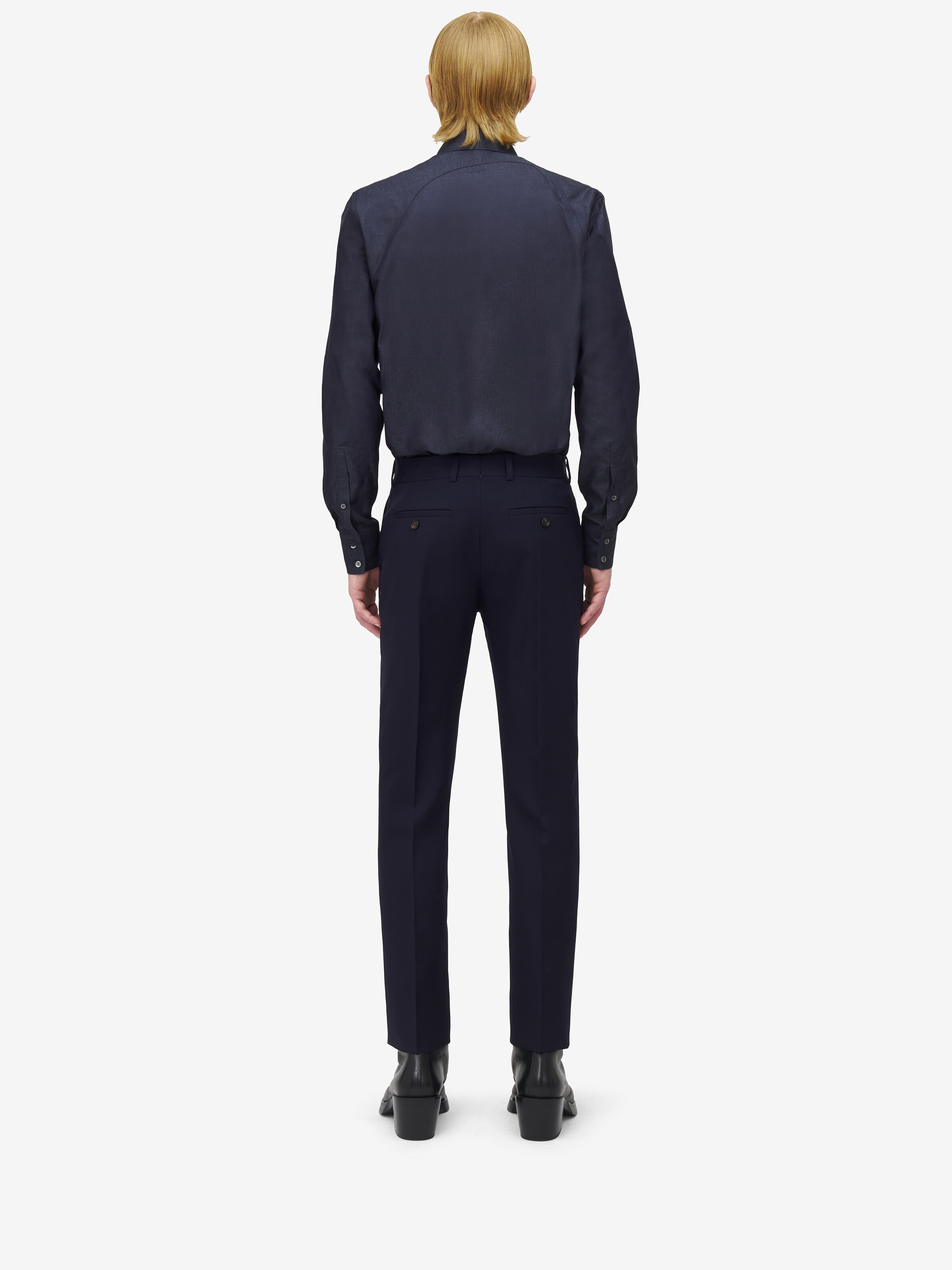 T-Bar背带牛仔衬衫 in 61% 棉, 39% 莱赛尔纤维 | Alexander McQueen - image 4