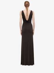 Cowl Neck Evening Dress