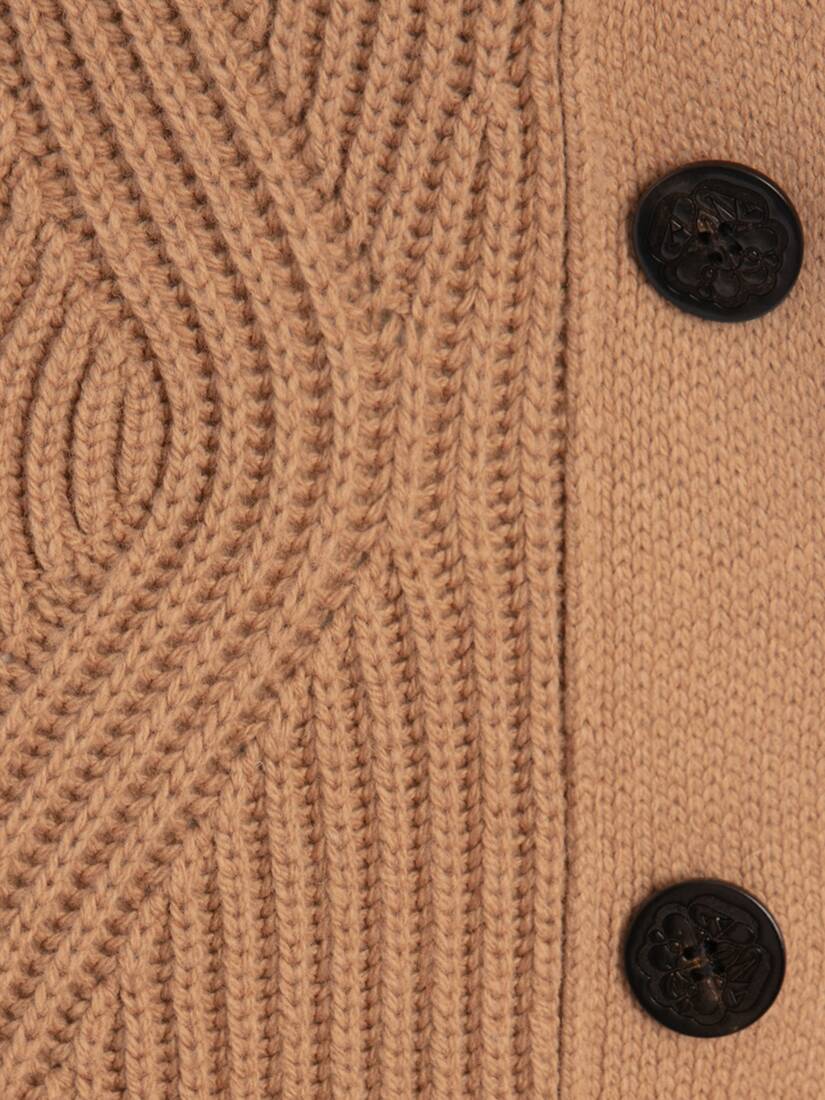 brown knit jacket