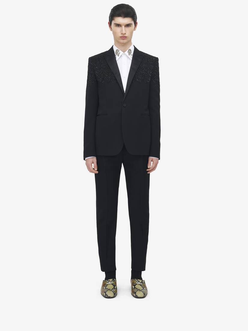 Jet Embroidery Tuxedo Jacket