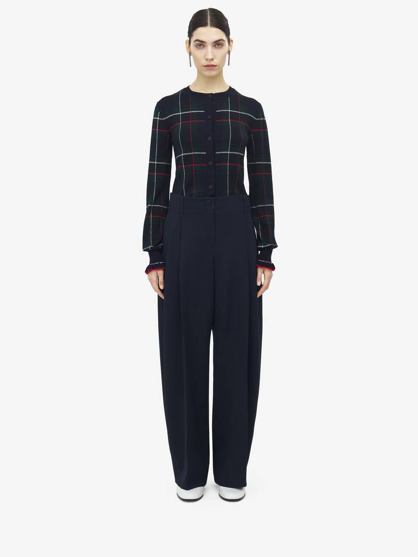 Wide Leg Tailored Trousers