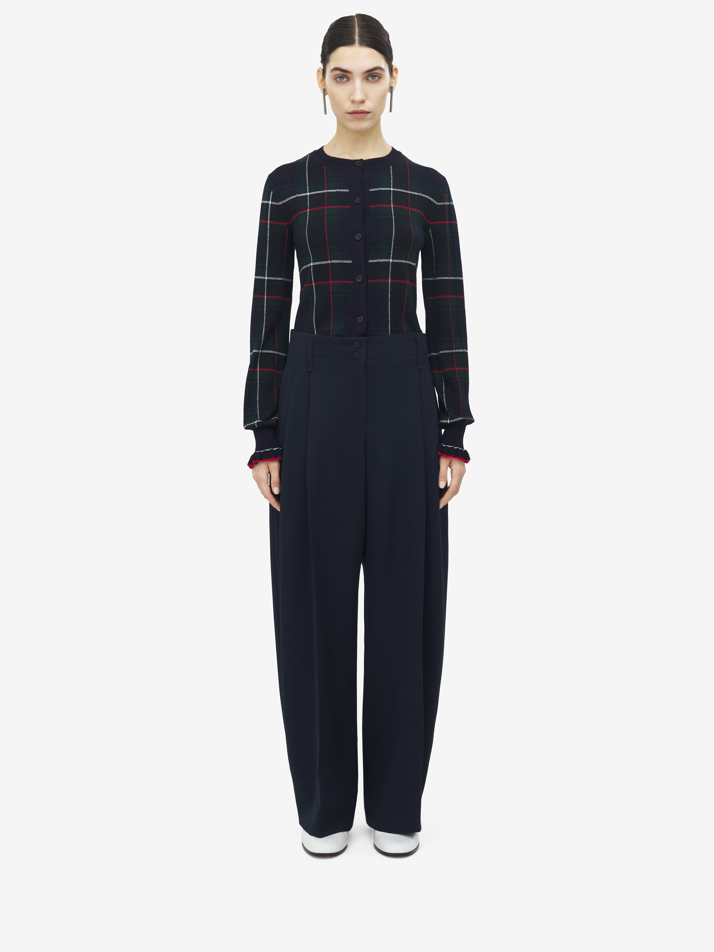 Pantaloni sartoriali a gamba ampia