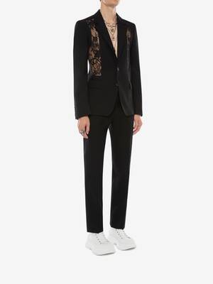 alexander mcqueen lace jacket