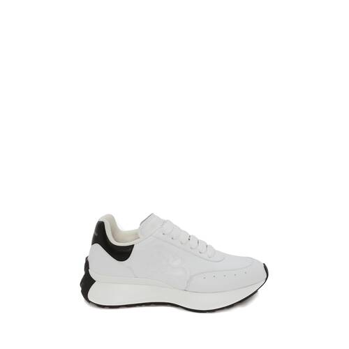 Womens Trainers Alexander McQueen Trainers White - Save 17% Alexander McQueen Larry Leather Sneakers in White/Black 