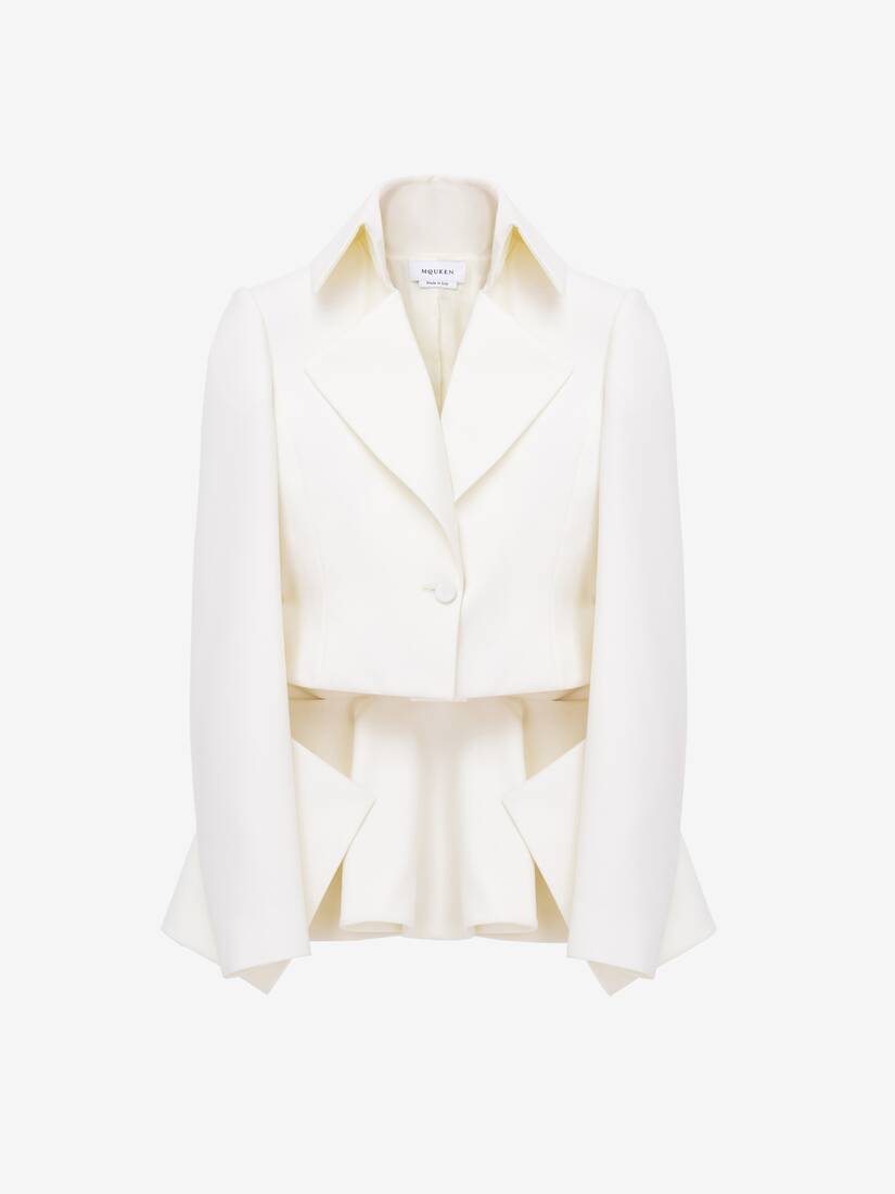 Exaggerated Lapel Single-Breasted Jacket