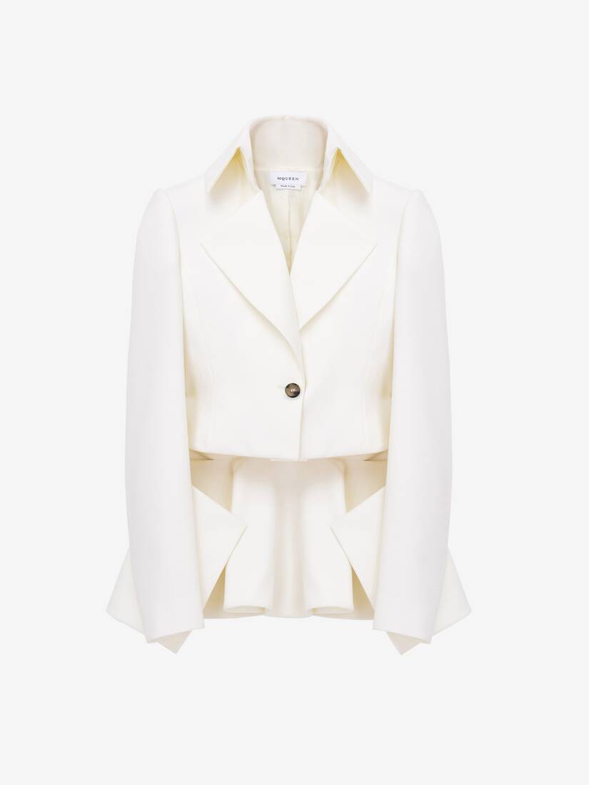 Exaggerated Lapel Single-breasted Jacket