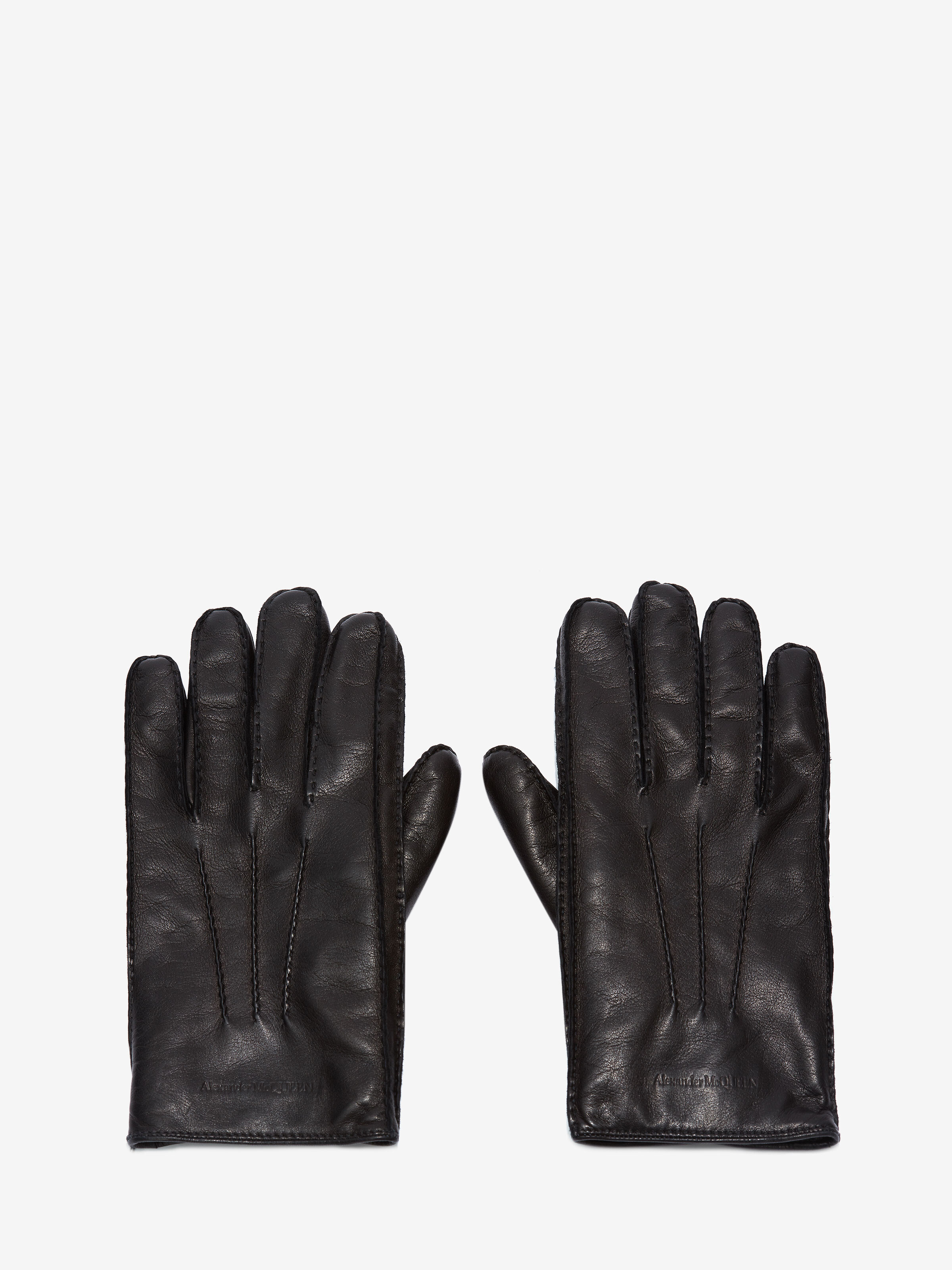 ALEXANDER MCQUEEN LEATHER GLOVES,5858484B87Q