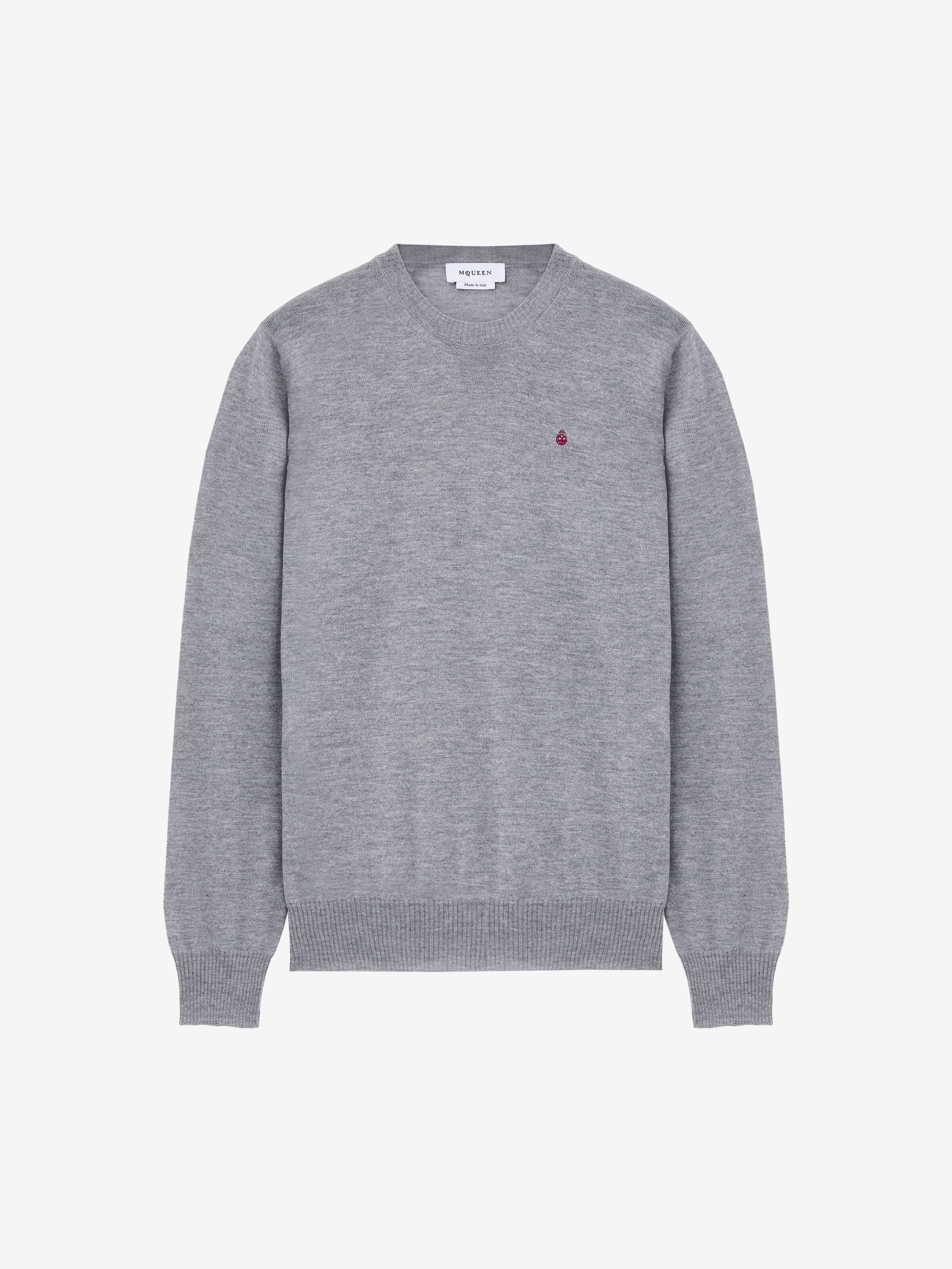 Merino Wool Inverted Skull Jumper