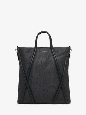 Alexander McQueen Men's Black The Sharp Tote Bag (Calf Leather)