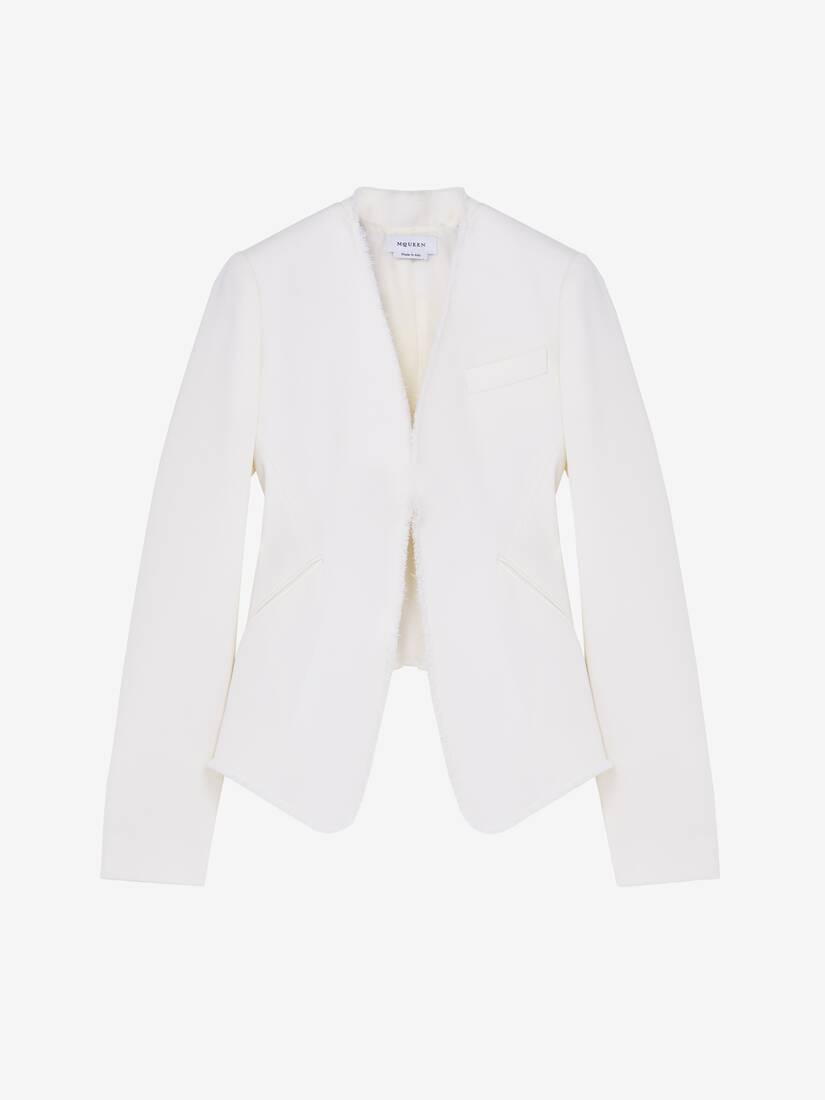 Veste de tailleur, à Bords Bruts