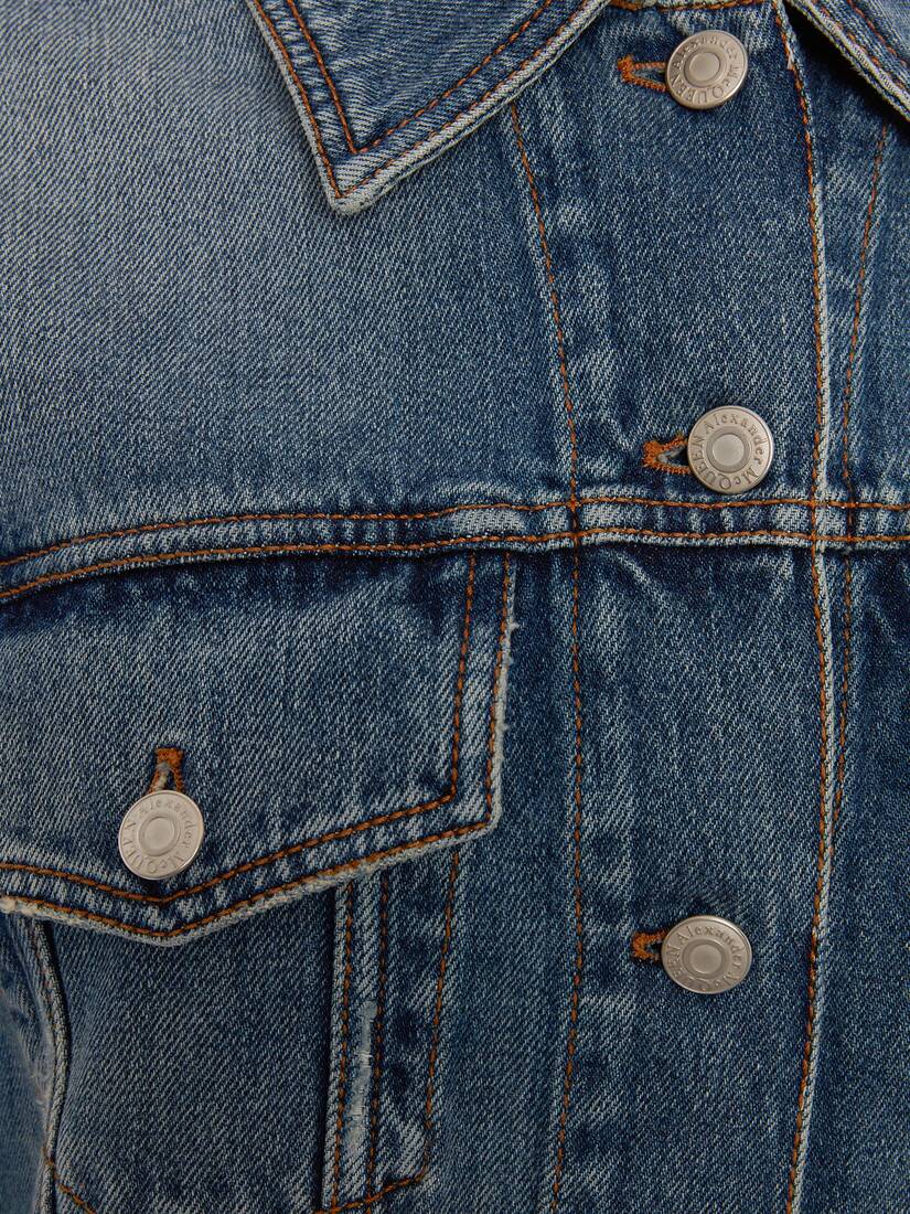 Jeans-Jacke Mit Kokon-Ärmeln