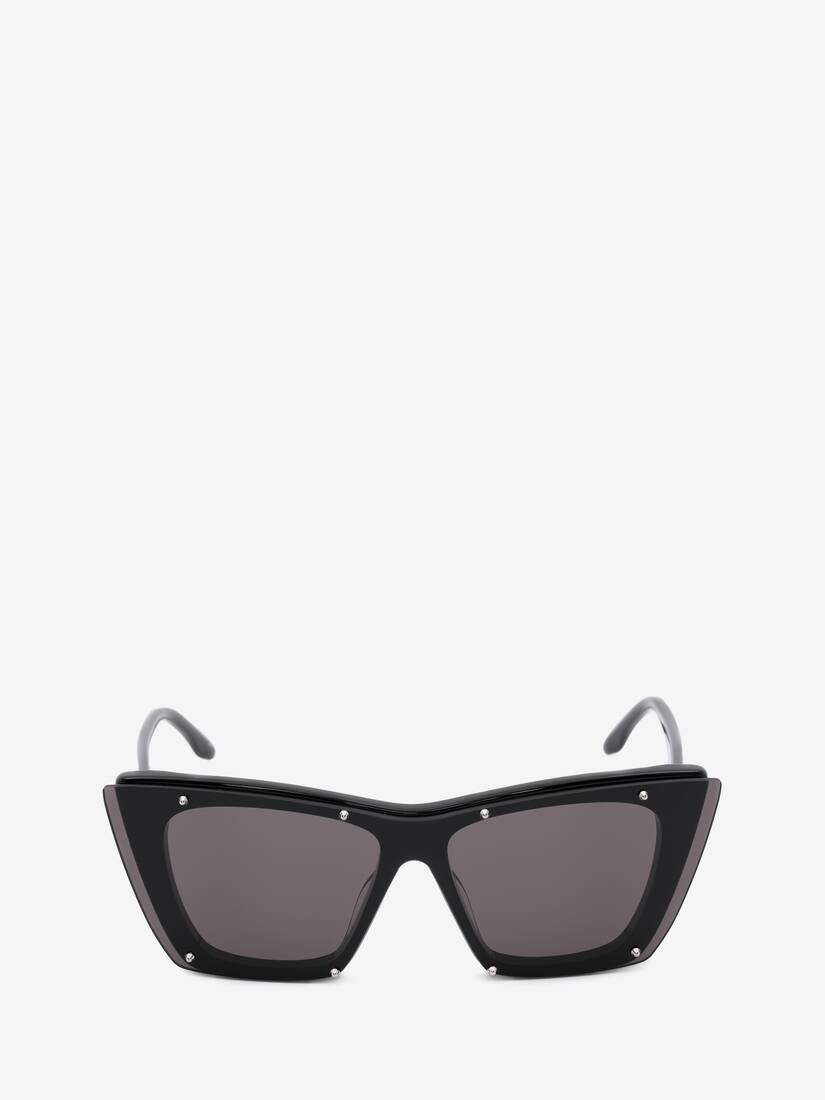 Studs Structure cat-eye sunglasses in Black
