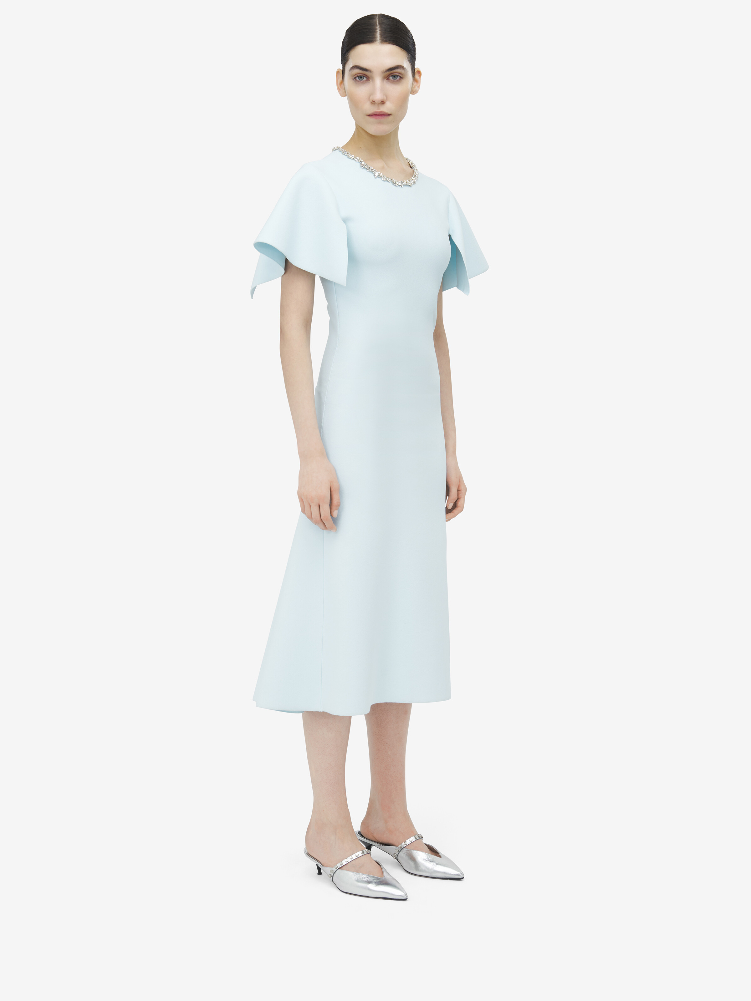 Crystal Stencil Midi Dress